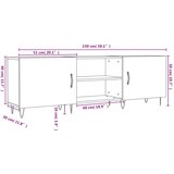 TV ormarić boja hrasta sonome 150x30x50 cm konstruirano drvo | shoptok.hr