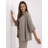 Italy Moda Shirt-MI-KS-6537.74P-dark beige | shoptok.hr