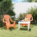 vidaXL Vrtne stolice za djecu 2 kom 37x34x44 cm PP izgled drva Cijene