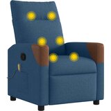  Masažni naslonjač od tkanine plavi | shoptok.hr