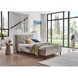 Meise Möbel Bež tapecirani bračni krevet s podnicom 140x200 cm Piano – | shoptok.hr
