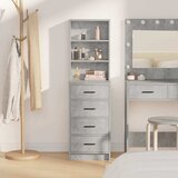  Highboard Beton siva 40 x 41 x 135 cm Konstruirano drvo | shoptok.hr