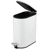 Wenko Mat bel jeklen koš za smeti s pedalom 5 l Collungo – | Shoptok.si