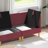  Modularni set sofe sa skladištem 3 pcs Vinska crvena Tkanina | Eponuda.com