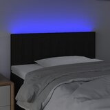  LED uzglavlje crno 80 x 5 x 78/88 cm od tkanine | shoptok.hr