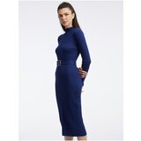 Orsay Navy Blue Women's Knit Midi Dress - Women's