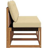  2 Komad Vanjska srednja sofa - Prirodno i bež 2x srednja | shoptok.hr