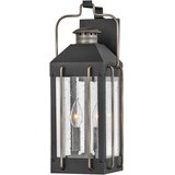 Elstead Lighting Elstead Hinkley Fitzgerald Zunanja stenska svetilka, teksturirana črna z brušenim bronom, IP44, (22099952) | Shoptok.si