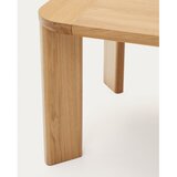 Kave Home Raztegljiva jedilna miza z mizno ploščo v hrastovem dekorju 100x200 cm Jondal – | Shoptok.si