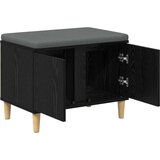  Haldna klop z blazino z vrati Črna Orehovina 60 x 38 x 46 cm, (5000155714) | Shoptok.si