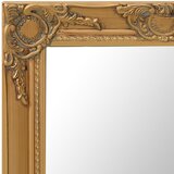 Zidno ogledalo u baroknom stilu 50 x 80 cm zlatno | Eponuda.com