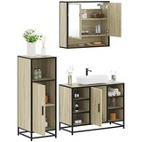 vidaXL 3-dijelni set kupaonskog namještaja boja hrasta sonome drveni | shoptok.hr