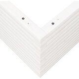  Vrtna sadilica bijela 100x100x46 cm od masivne borovine | shoptok.hr