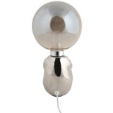 Leitmotiv LED stolna lampa s mogućnosti zatamnjivanja u srebrnoj boji sa staklenim sjenilom (visina 22,5 cm) Joey – | shoptok.hr