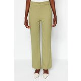 Trendyol Zelene pantalone sa visokim strukom krema | ePonuda.com