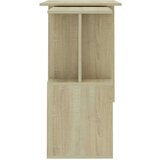  Kotna pisalna miza sonoma hrast 200x50x76 cm iverna plošča, (20640758) | Shoptok.si