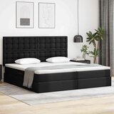  Krevet s od storage s madracem Crna 200 x 200 cm Lažna koža | shoptok.hr