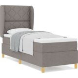 Box Springski Krevet s Madracem Taupe 80x200 cm Tkanina | shoptok.hr