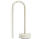 Kave Home Slonokoščena kovinska LED namizna svetilka (višina 30 cm) Bow – Cene