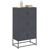  Komoda antracit 68,5 x 38,5 x 123,5 cm čelična | shoptok.hr