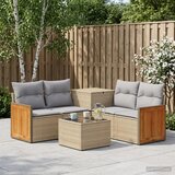  Set sofe 6 kom. Bež i svijetlo siva Poli Rattan i čelik | shoptok.hr