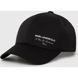 Karl Lagerfeld Kapa s šiltom črna barva, 542122.805612