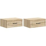  Noćni ormarić za montažu na zid s ladicama 2 pcs Hrast sonoma - Hrast sonoma 2 | shoptok.hr