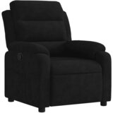 Maison Chic Naslanjač - Relax naslanjač črn žamet, (22061874) | Shoptok.si