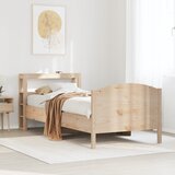 Maison Chic Posteljni okvir - Enojna postelja - Postelja za odrasle brez vzmetnice 75x190 cm trdna borovina-J11092, (21763324) | Shoptok.si