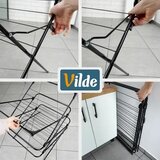 Vilde vertikalno sklopivo sušilo za rublje na 3 razine, 14,5 m, do 15 kg – crno | shoptok.hr