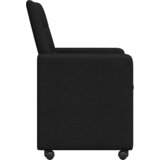  Blagovačke stolice s kotačima 2 pcs Crna 58 x 65 x 94 cm | shoptok.hr
