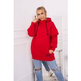 Kesi Insulated turtleneck sweatshirt red Cene
