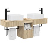  Set ormarića za kupaonicu 3 kom. Hrast sonoma 53 x 35 x 39 cm | shoptok.hr