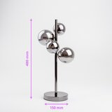  Brilagi - LED stona lampa MILLA 4xG9/3W/230V crni hrom/zadimljeno | Eponuda.com