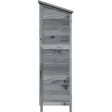  Vrtna Šupa s krovom Siva 106 x 56 x 176,5 cm Čvrsto drvo jele | shoptok.hr