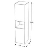 Hanah home Višenamenski ormar Carino R Pine Matte Grey | Eponuda.com