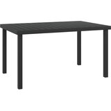  Vrtni stol crni 140 x 90 x 74 cm od aluminija i WPC-a - Crna 1 Cijene