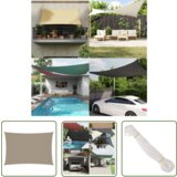  The Living Store Senčno jadro oksford blago pravokotno 3x5 m taupe - Senčno Jadro, (21742872) | Shoptok.si