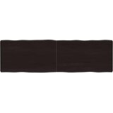 Stolna ploča tamnosmeđa 140x40x(2-4) cm obrađena hrastovina | shoptok.hr