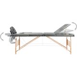  Stol za masažu s 3 zone i drvenim okvirom antracit 186 x 68 cm | Eponuda.ba