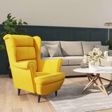 vidaXL naslanjač iz gorčično rumenega žameta | Shoptok.si