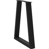  Noge za blagovaonski stol V-oblik 2 kom Crne 50x(72-73,3) cm Čelik | shoptok.hr