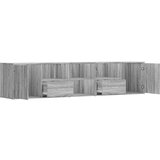 vidaXL Kotna omarica siva sonoma 200x40x45 cm inženirski les | Shoptok.si