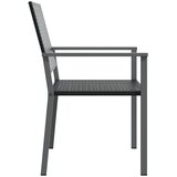  Vrtne stolice 6 kom crne 54 x 62,5 x 89 cm od poliratana | Shoptok.si