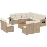  12-dijelni set vrtnih sofa od poliratana s jastucima bež | shoptok.hr