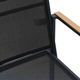  Vrtne stolice 2 pcs Crna i antracit 53,5 x 59 x 77 cm | shoptok.hr