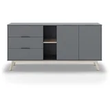 Marckeric Zelena niska komoda 165x80 cm Pisco -