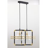 Jupiter 2029 - visilica na sajli fiori 2xG9/10W/230V crna/zlatna/prozirna | Eponuda.com