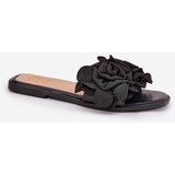 Boto Flat Women's Slippers With Bow Black Tobin | shoptok.hr