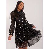 Fashion Hunters Black flowing cocktail dress | Shoptok.si